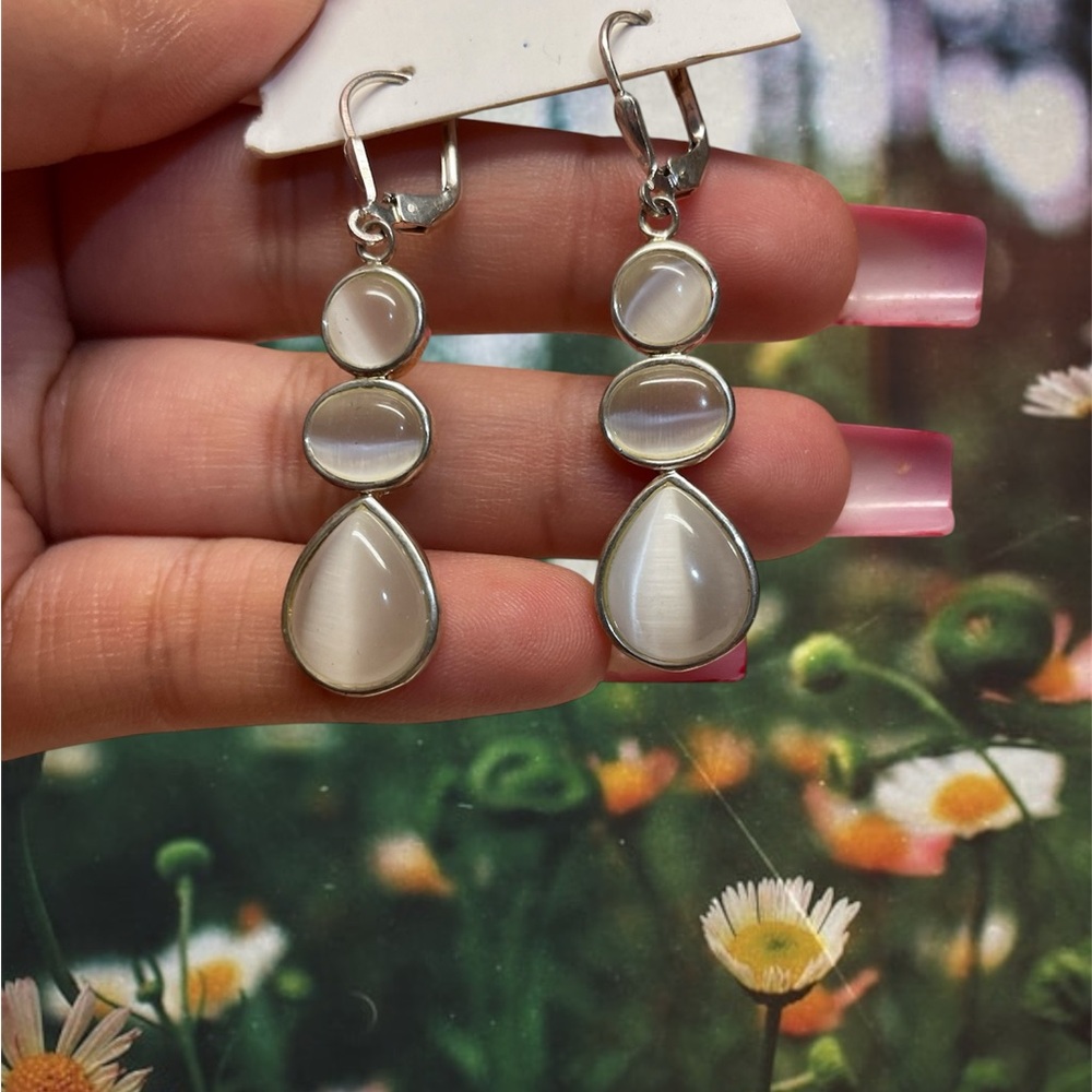 Elegant Silver Drop Earrings